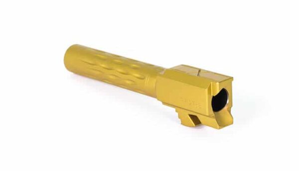 Faxon Flame Fluted Barrel For Glock G17 Flame Fluted Barrel, TiN PVD