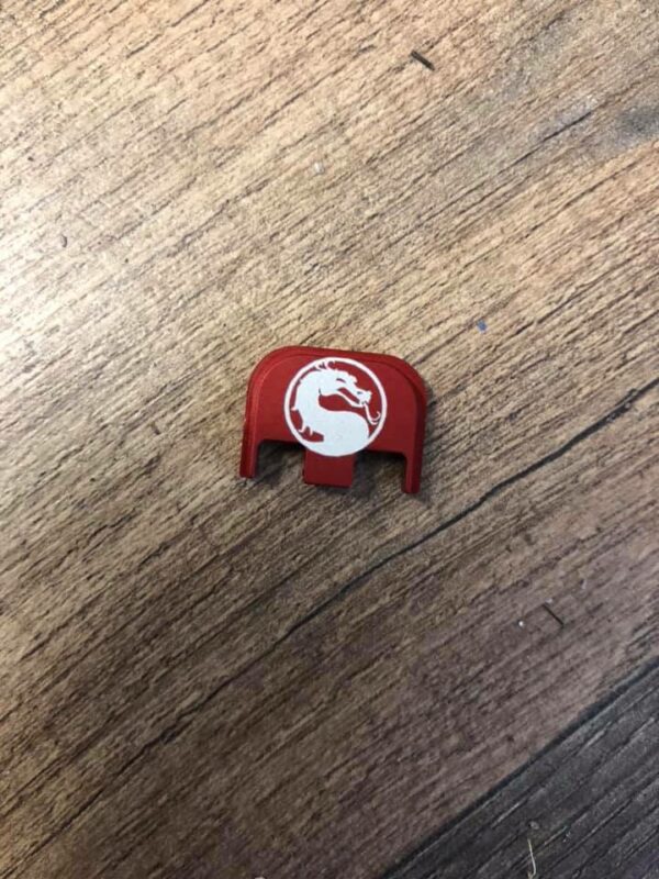 Mortal Kombat Glock Back Plate-Dragon- Red