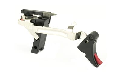 ZEV Fulcrum Adjustable Trigger Upgrade Drop-In Kit for Glock 1st-3rd Gen, 9mm, Blk/Red