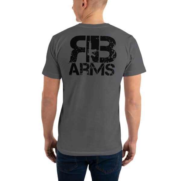 R&B Gun Logo'd front and back shirt