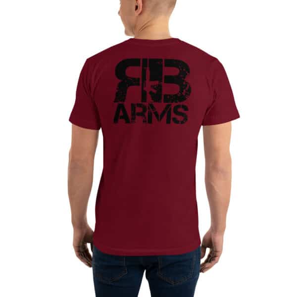 R&B Gun Logo'd front and back shirt