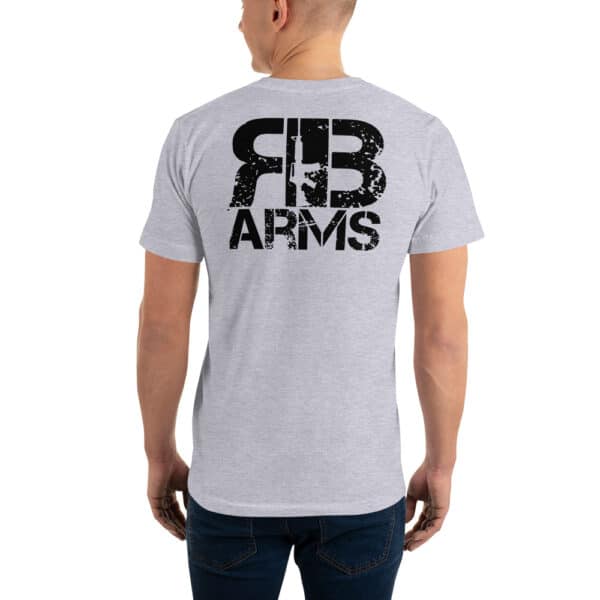 R&B Gun Logo'd front and back shirt