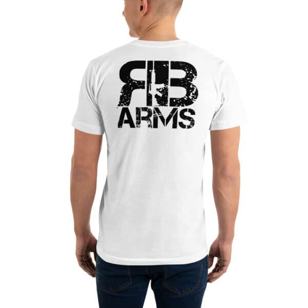 R&B Gun Logo'd front and back shirt