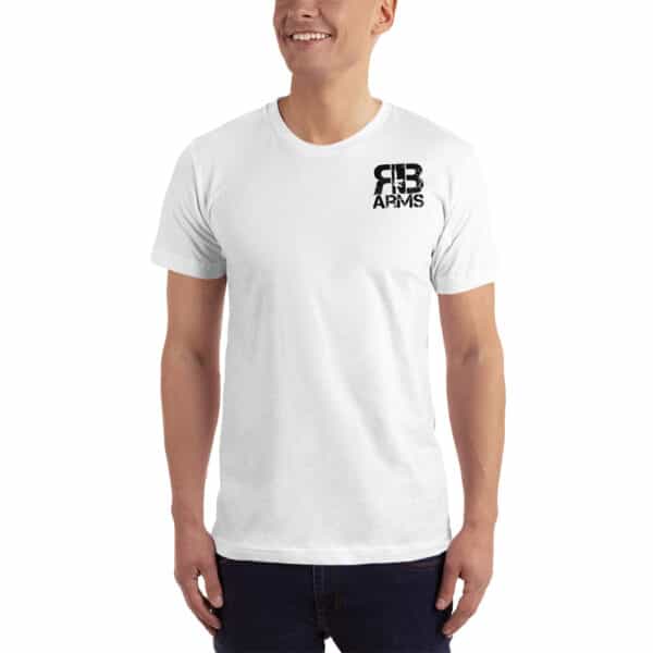 R&B Gun Logo'd front and back shirt