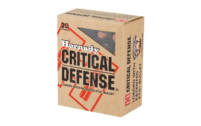 Hornady 40SW 165 Grain, Critical Defense 20 Round Box