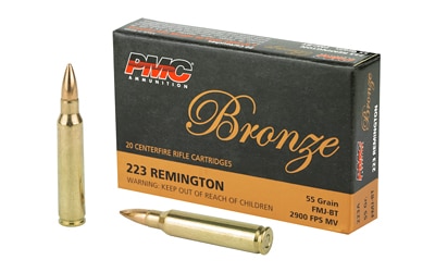 PMC Bronze 223REM 55 Gr Full Metal Jacket- 20 Round Box