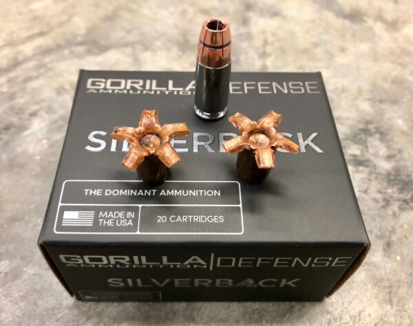 Gorilla Ammunition Silverback 9mm135gr Self Defense, 20 round box