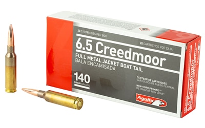 Aguila Ammunition 6.5 Creedmoor 140 Grain FMJBT 20 Round Box