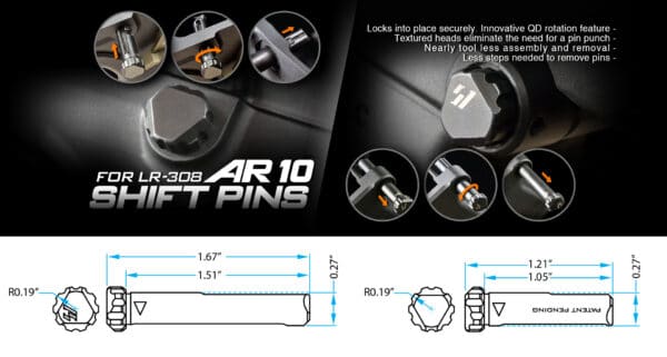 Strike Industries AR-10 SHIFT PINS