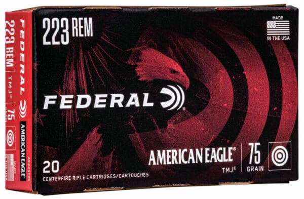 Federal American Eagle 223 Rem 75 Grain TMJ