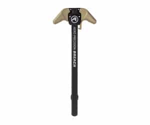 Aero Precision AR15 Breach AMBI Charging Handle- black and tan