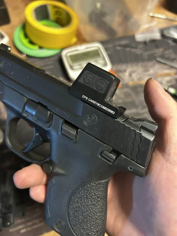 Smith and Wesson Shield - optics cut - Modified RMSc