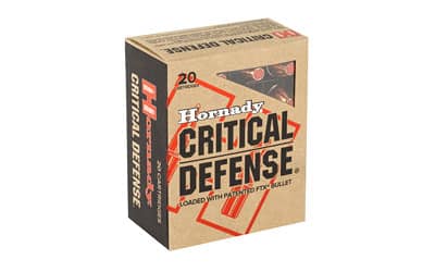 Hornady Critical Defense 45ACP, 185 Grain, Flex Tip 20rnd box