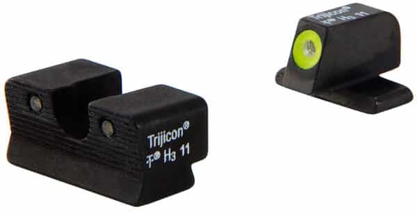 Trijicon HD Night Sights - for Sig Sauer #6 Front/ #8 Rear Black | Green Tritium Yellow Outline Front Sight Green Tritium Black Outline Rear Sight
