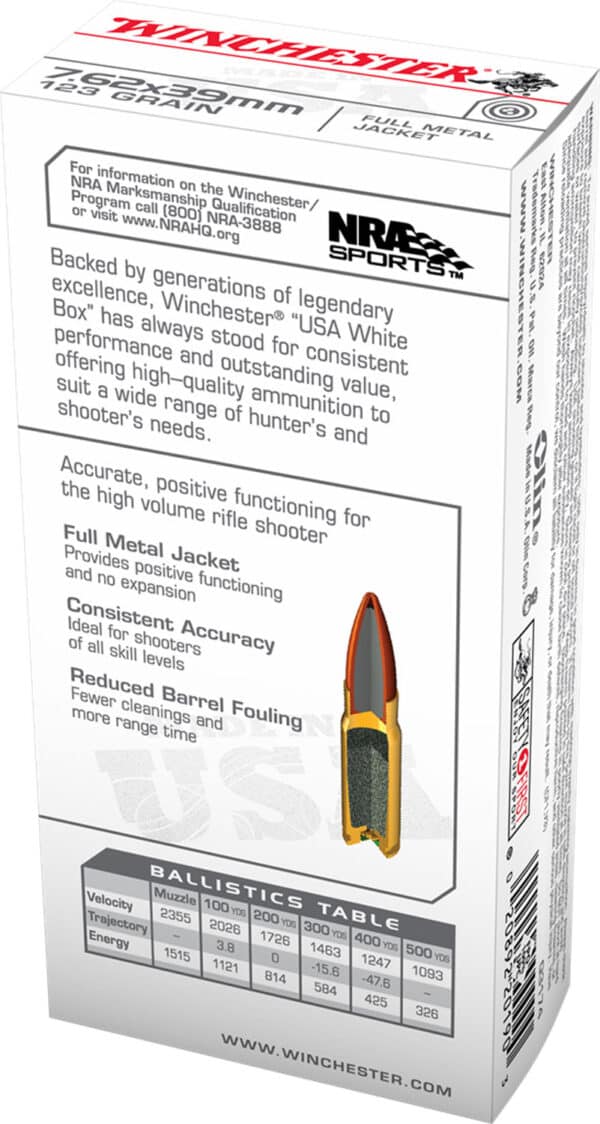 Winchester Ammo Q3174 USA 7.62x39mm 123 gr