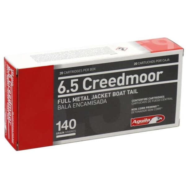 AGUILA 6.5 CREEDMOOR FMJBT 140GR 20RD BOX