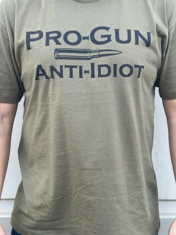 Pro Gun Anti-Idiot T-Shirt Black