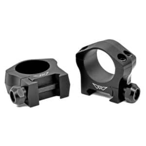 Warne Scope Rings Mountain Tech Matte Black 30mm Low 0 MOA